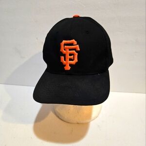 c SAN FRANCISCO GIANTS  BLACK & ORANGE COLOR LOGO BASEBALL CAP HAT ONE SIZE